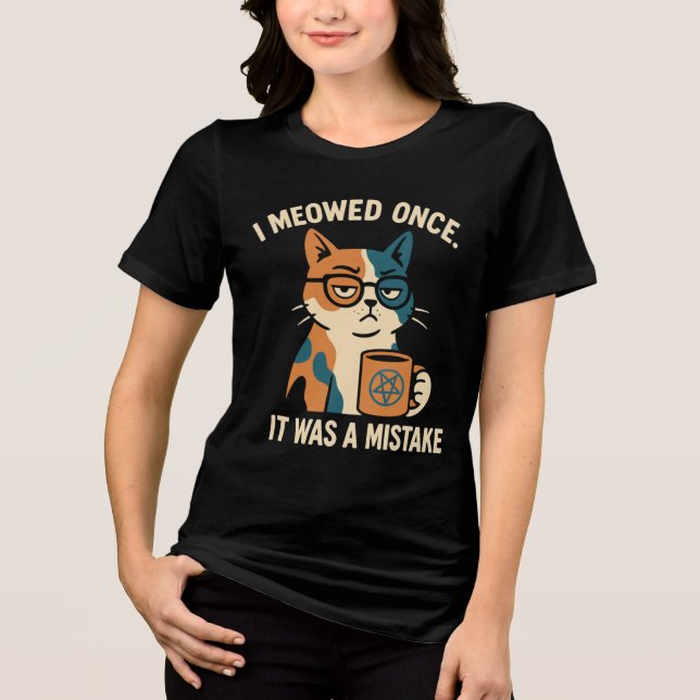 pagan cat Tri-Blend Shirt  (Front)