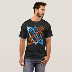 Pagan Celtic Knot Earth Air Fire Water Elements T-Shirt