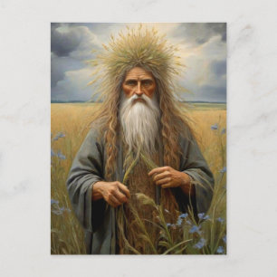 Pagan Flax God Postcard