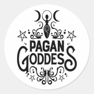 Pagan Goddess Classic Round Sticker