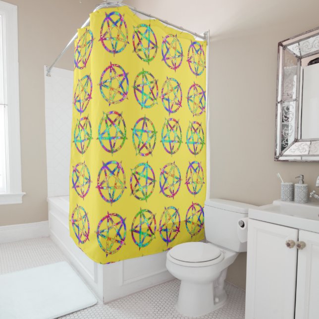 Pagan Gold Shower Curtain (In Situ)