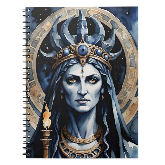 Pagan Greek Goddess Hecate Occult Mystical Queen Notebook (Front)