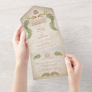 Pagan Handfasting Wedding All In One Invitation
