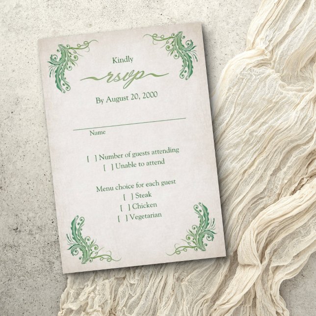 Pagan Handfasting Wedding RSVP Card (Creator Uploaded)