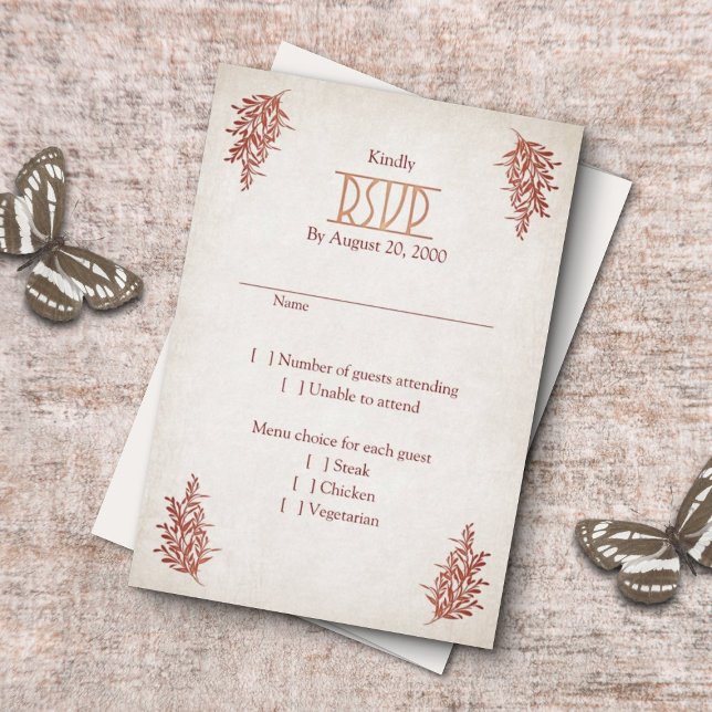 Pagan Handfasting Wedding RSVP Card (Creator Uploaded)