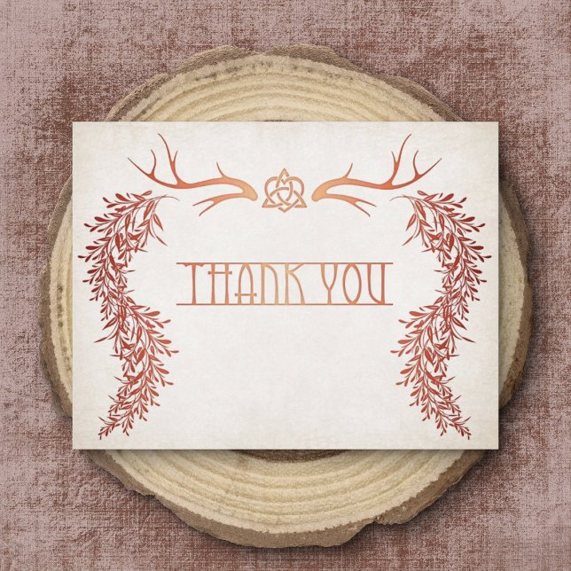 Pagan Handfasting Wedding Thank You Card (Creator Uploaded)