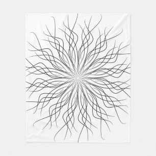 Pagan mandala tattoo spiritual fleece blanket