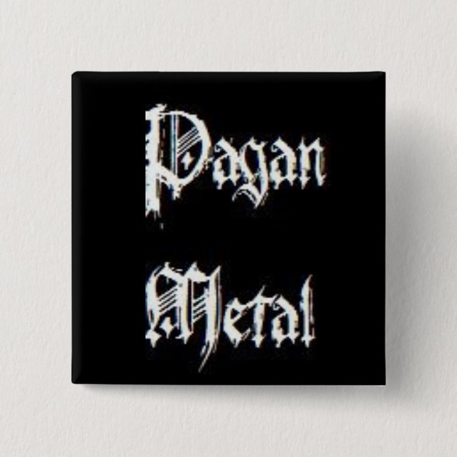 Pagan Metal 15 Cm Square Badge (Front)