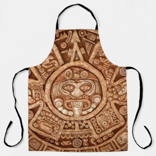 Pagan ornament of a tribe Maya texture Apron