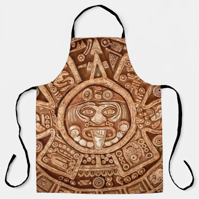 Pagan ornament of a tribe Maya texture Apron (Front)