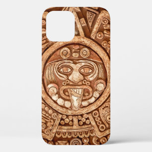Pagan ornament of a tribe Maya texture iPhone 12 Case