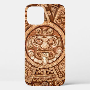 Pagan ornament of a tribe Maya texture iPhone 12 Case