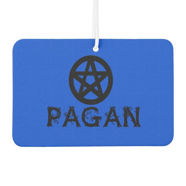 Pagan Pentacle Car Air Freshener (Front)