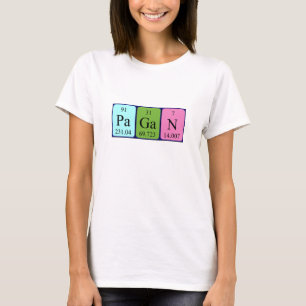 Pagan periodic table name shirt