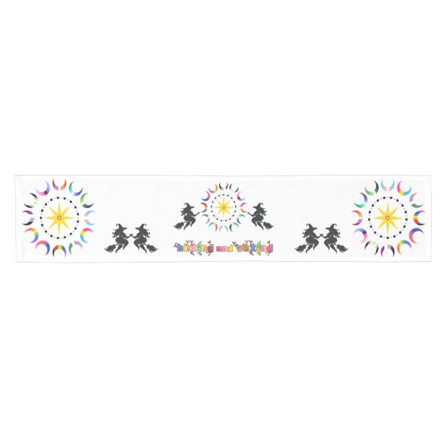 Pagan Prayer Rug Altar Cloth Witchy Queer Pride (Horizontal)