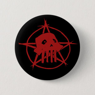 Pagan Skull Button
