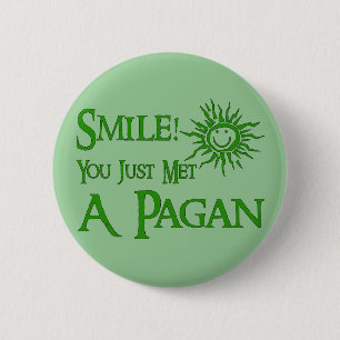 Pagan Smile 6 Cm Round Badge