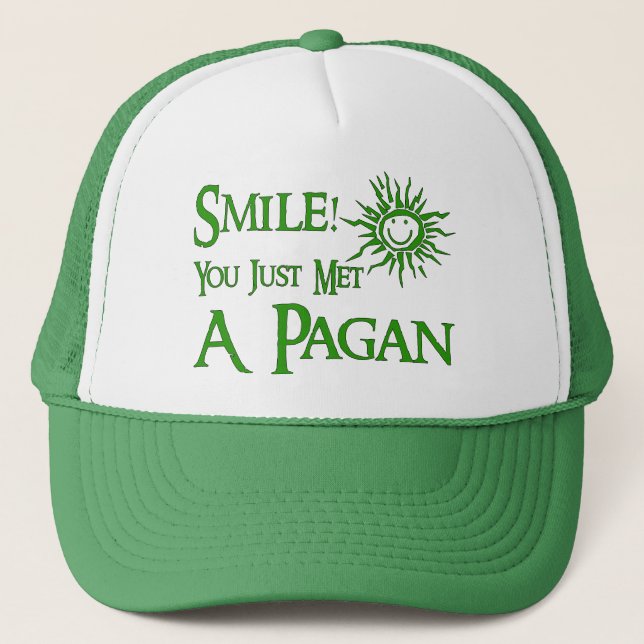 Pagan Smile Trucker Hat (Front)