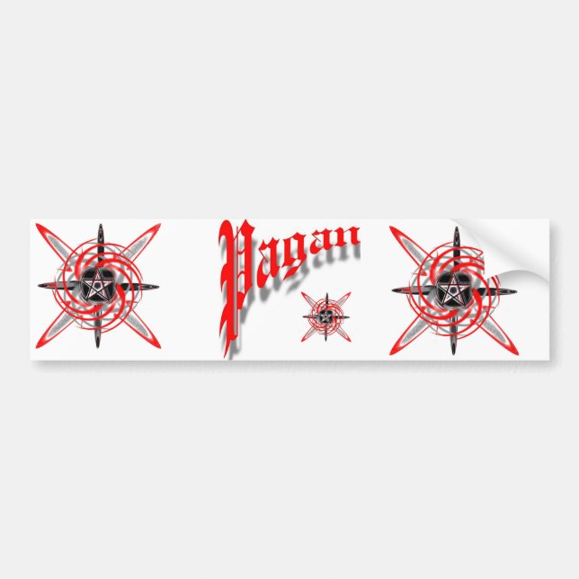 Pagan Star Bumper Sticker (Front)