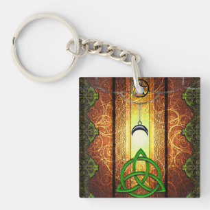 Pagan Tome Dark Magic Spells Wiccan & Witchcraft 1 Key Ring