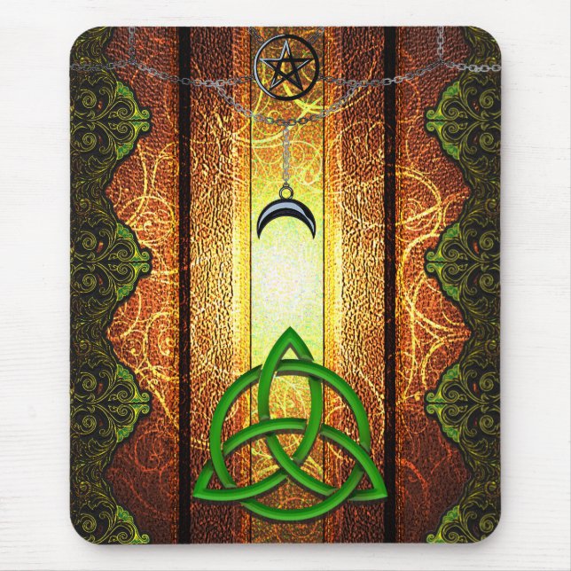 Pagan Tome Dark Magic Spells Wiccan & Witchcraft 1 Mouse Mat (Front)