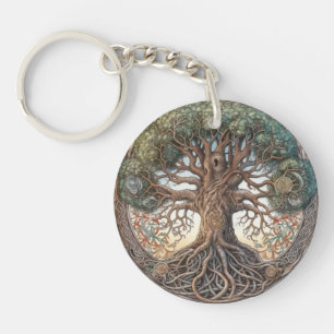 Pagan Tree of Life Acrylic Keychain