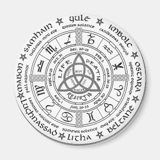 Pagan wheel of the Year Magnet