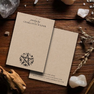 Pagan Wiccan Pentacle Jewellery Earring Kraft