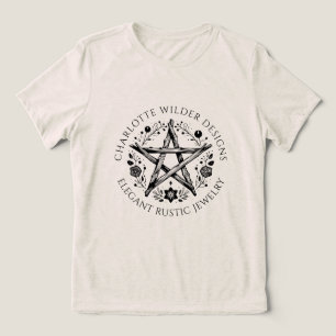 Pagan Wiccan Rustic Kraft Jewellery Designer Tri-Blend Shirt