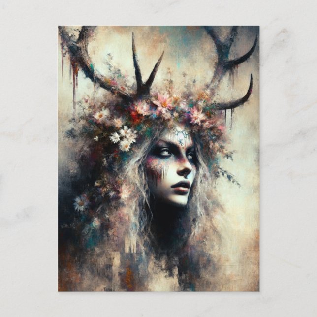 Pagan Woman Elen of the Ways Postcard (Front)