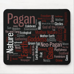 Pagan Words Mouse Mat
