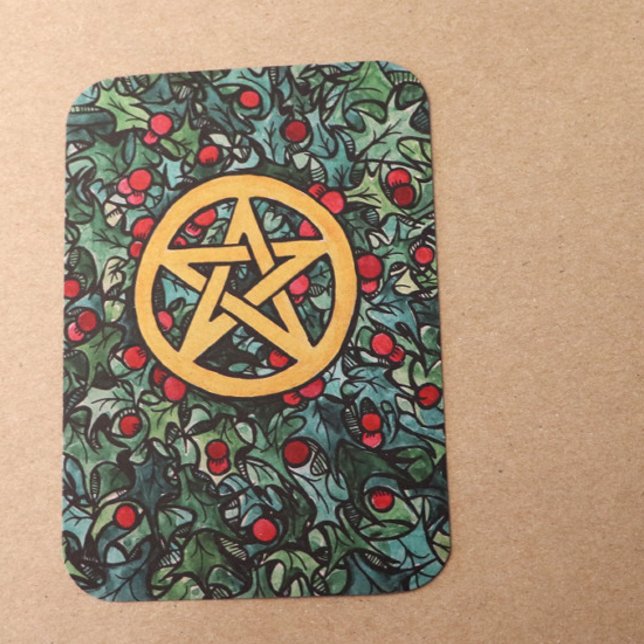 Pagan Yule Pentagram Invitation (Creator Uploaded)