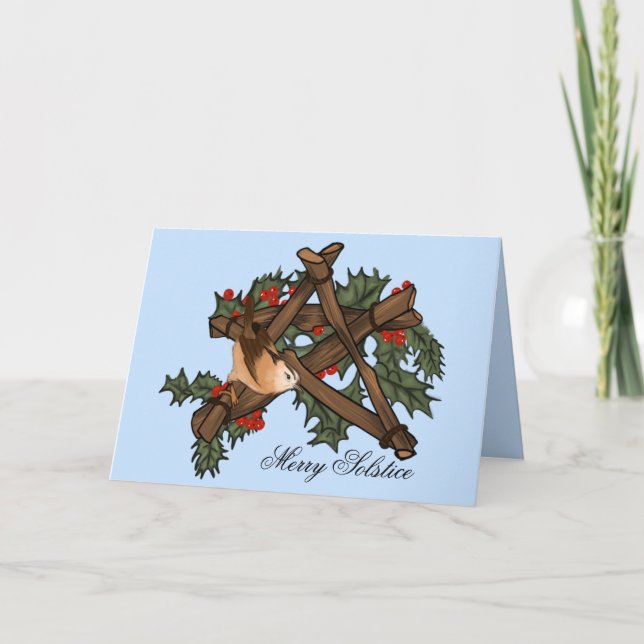 Pagan Yule Solstice Card (Front)