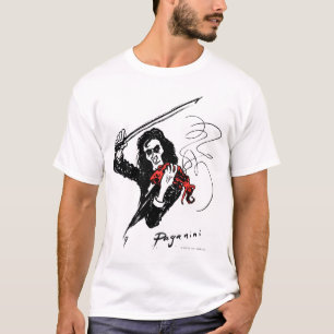 Paganini playing red violin T-shirt