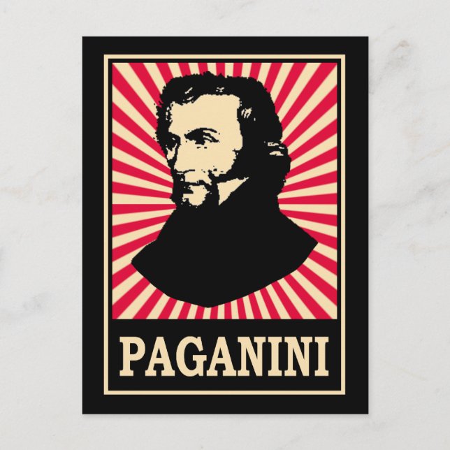 Paganini Postcard (Front)