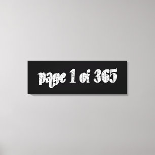 Page 1 of 365 canvas print