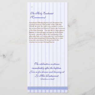 Page 5/5 Greek Orthodox Church Baptism Program Programme