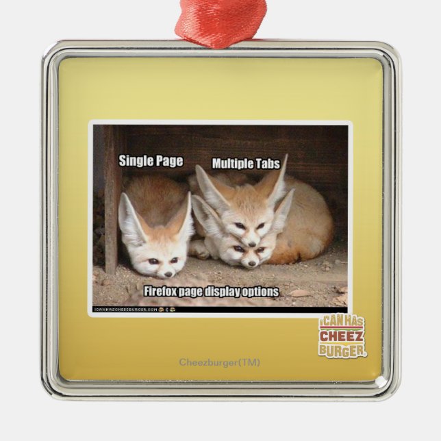 Page display options metal tree decoration (Front)
