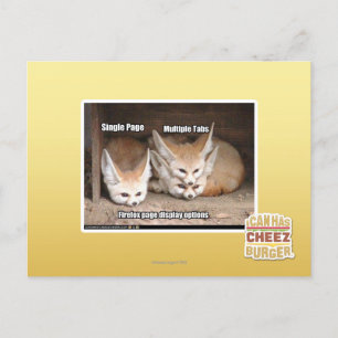 Page display options postcard