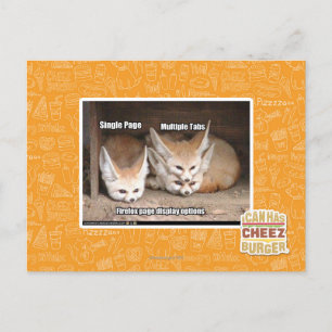 Page display options postcard