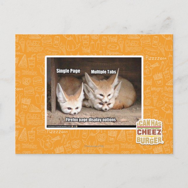 Page display options postcard (Front)