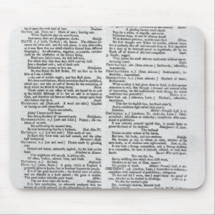 Page from a Dictionary Mouse Mat
