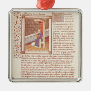 Page from 'Les Dits Moraux des Philosophes' Metal Tree Decoration
