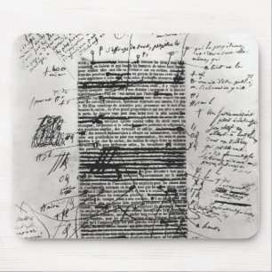 Page from one of Balzac's works Mouse Mat
