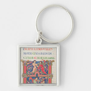 Page from the Winchester Bible, c.1150-80 Key Ring