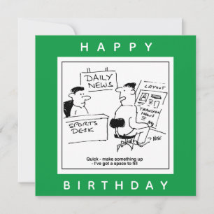 Page Layout Designer & Sports Desk at a Newspaper Card