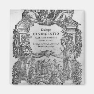 page of 'Della Musica Antica et della Moderna' Magnet