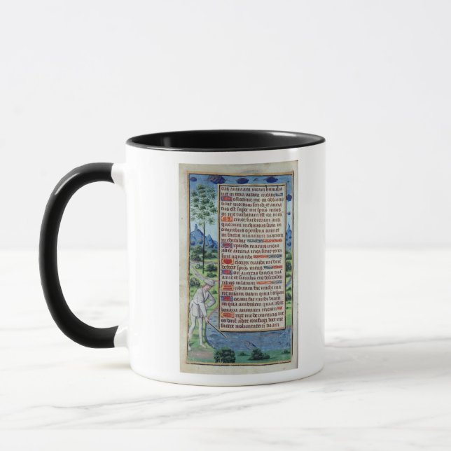 Page of Latin text with border Mug (Left)
