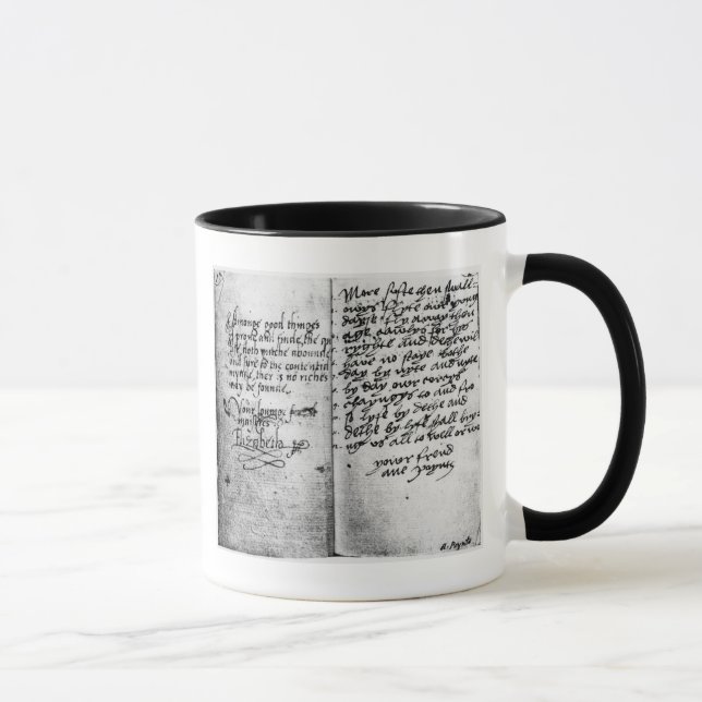 Page of manuscript mug (Right)
