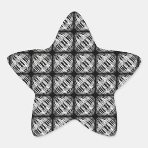 Page of Piano Keys Star Sticker